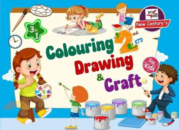 Colouring, Drawing & Craft (3 in 1) 2nd std