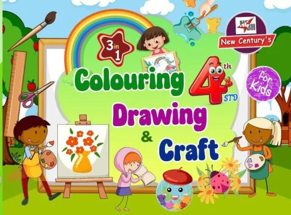 Colouring, Drawing & Craft (3 in 1) 4th Std