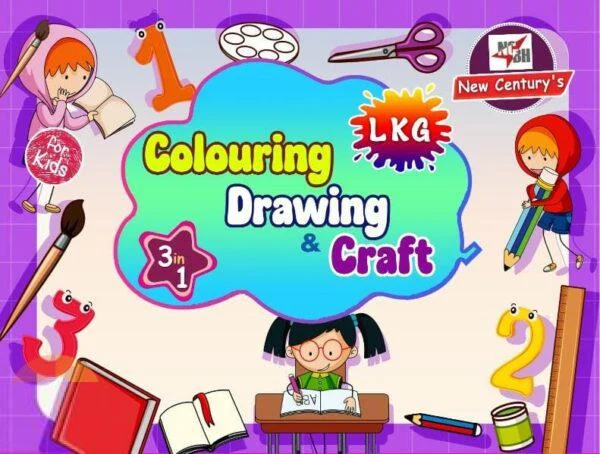 Colouring, Drawing & Craft (3 in 1 ) LKG