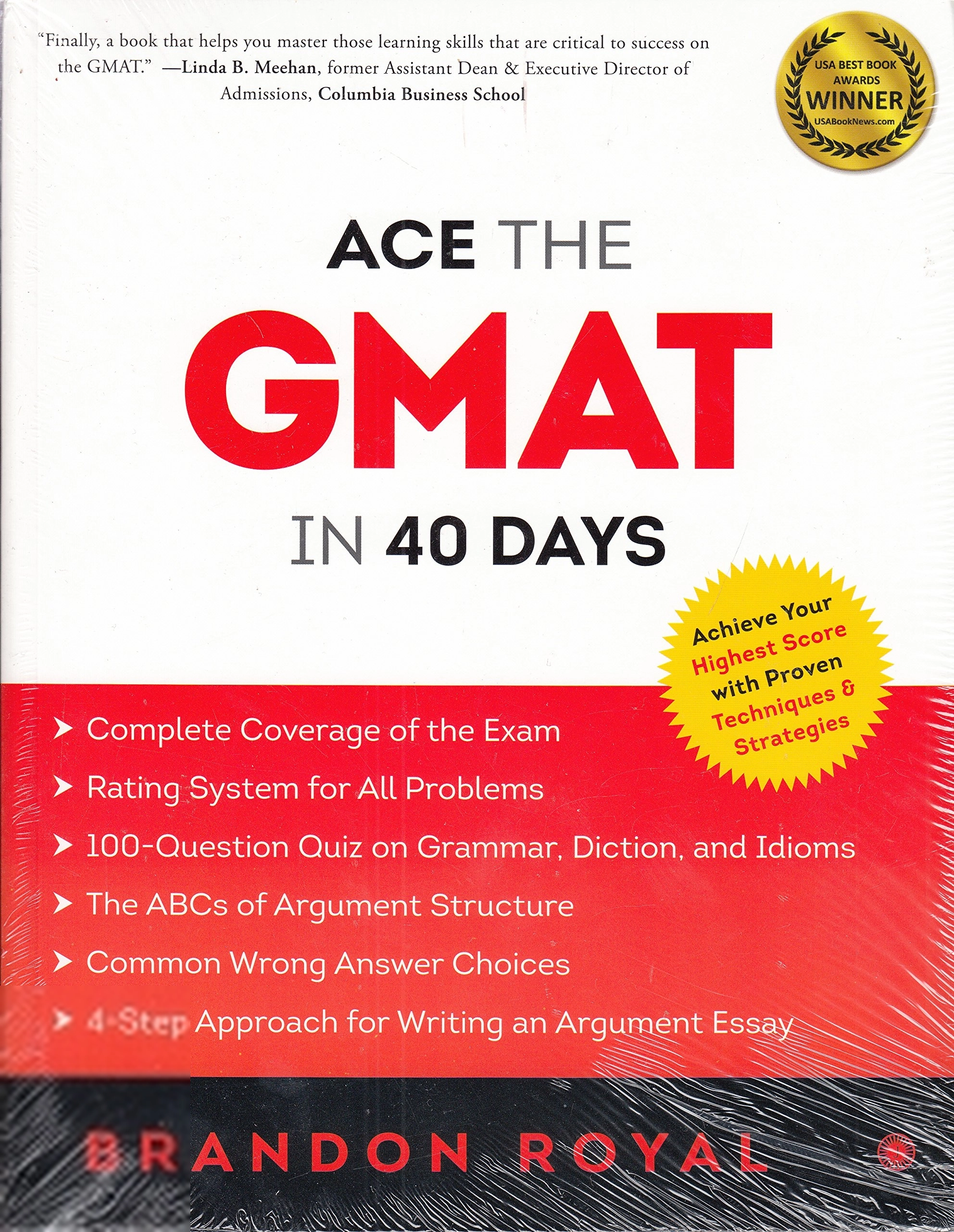 Brandon Royal எழுதிய Ace the GMAT in 40 Days - Book Cover