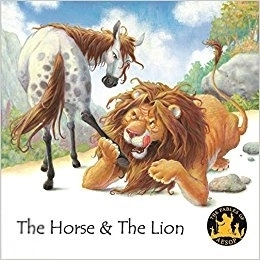 Macaw Books எழுதிய Aesop Fables- English Edition: The Horse and the Lion - Book Cover