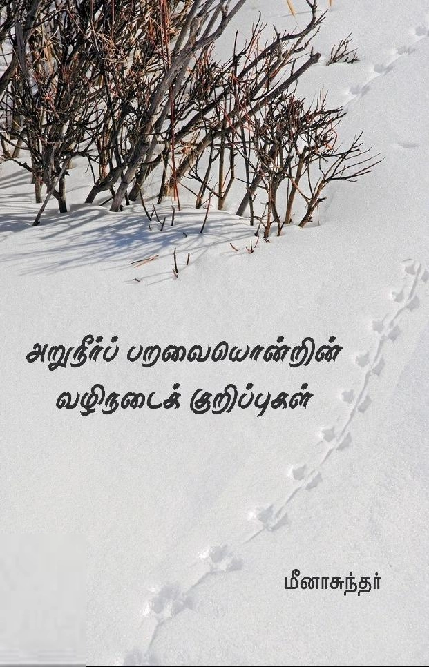 மீனா சுந்தர் எழுதிய அருநீர் பறவை ஒன்றின் வழிநடை குறிப்புகள் - Book Cover