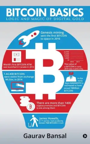 Gaurav Bansal எழுதிய Bitcoin Basics (Black and White) - Book Cover