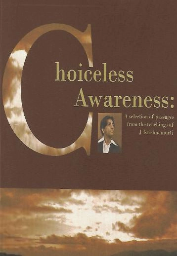 J. Krishnamurthy எழுதிய Choiceless Awareness - Book Cover