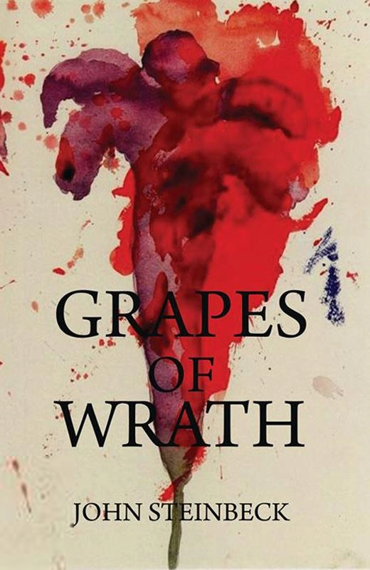 John Steinbeck எழுதிய Grapes of Wrath - Book Cover