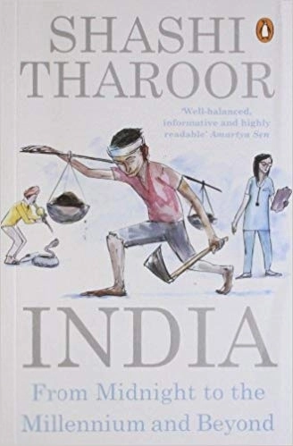 Shashi Tharoor எழுதிய India: From Midnight to the Millennium - Book Cover