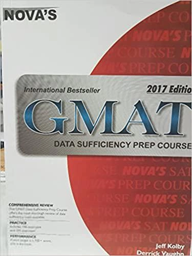 Jeff Kolby,Derrick Vaughn எழுதிய Nova's Gmat Data Sufficiency Prep Course - 2017 - Book Cover
