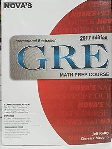 Jeff Kolby,Derrick Vaughn எழுதிய Nova's GRE Math Prep Course 2017 Ed - Book Cover