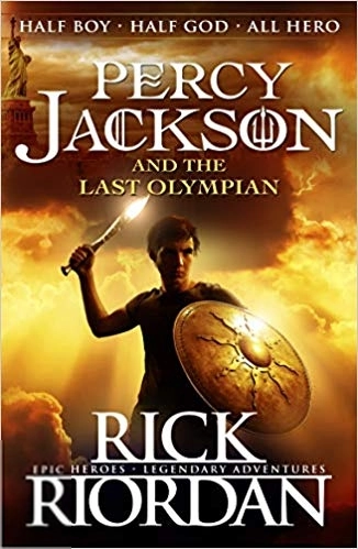 Rick Riordan எழுதிய Percy Jackson and the last olympian (Book 5) - Book Cover