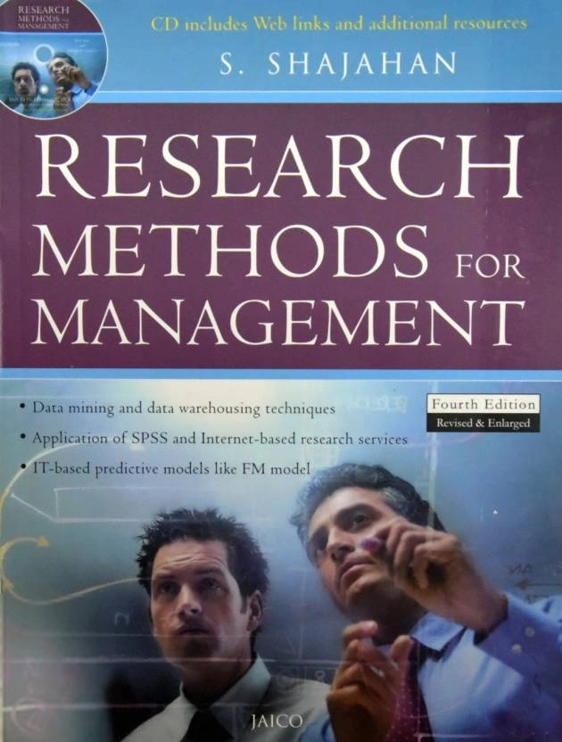 S. Shajahan எழுதிய Research Methods for Management (With CD) - Book Cover
