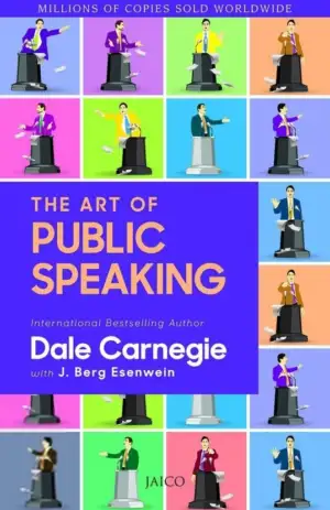 Dale Carnegie எழுதிய The Art of Public Speaking - Book Cover