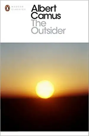 Albert Camus எழுதிய The Outsider - Book Cover