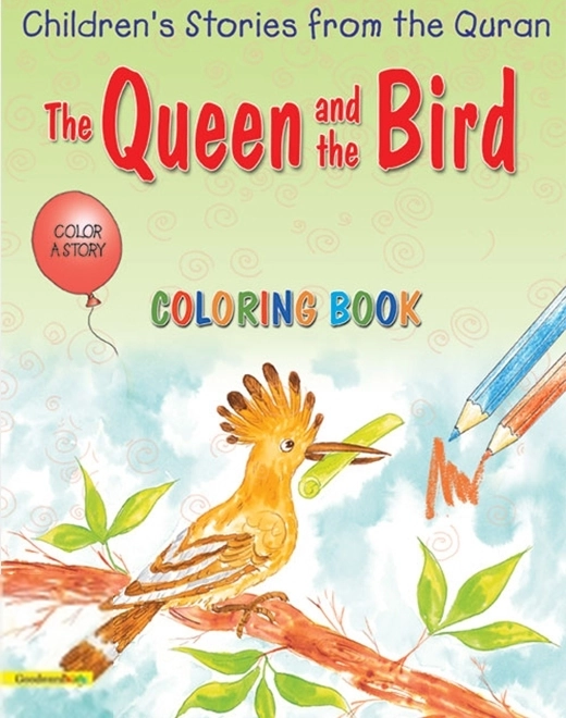 Saniyasnain Khan எழுதிய The Queen and the Bird (Colouring Book) - Book Cover