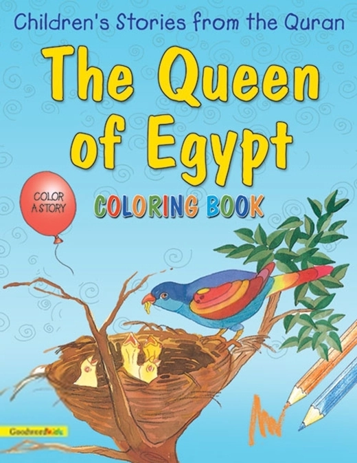 Saniyasnain Khan எழுதிய The Queen of Egypt (Colouring Book) - Book Cover