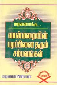 மழலைப்பிரியன் எழுதிய வான்மறையின் படிப்பினை தரும் சம்பவங்கள் - Book Cover
