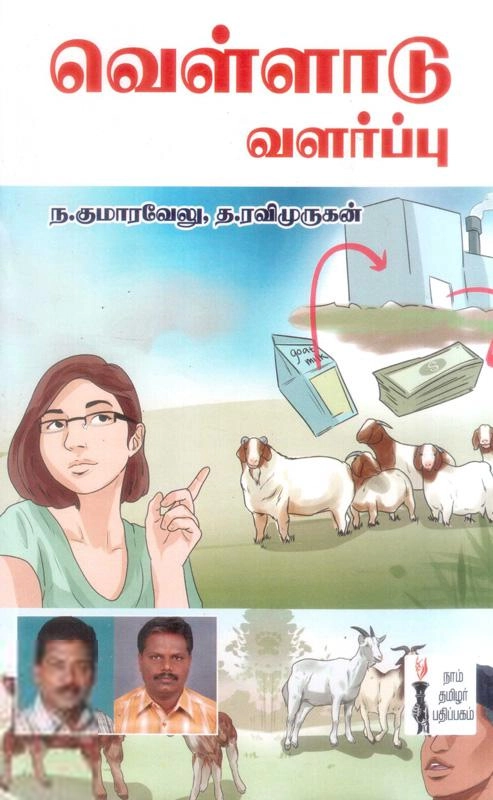 த. ரவிமுருகன்,டாக். ந. குமாரவேலு எழுதிய வெள்ளாடு வளர்ப்பு - Book Cover